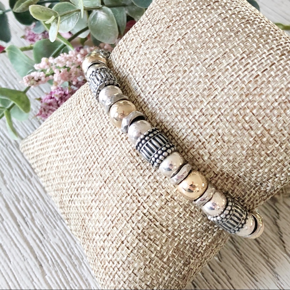 SILPADA Silver & Gold Two-Tone Bracelet B1223 - Picture 5 of 7
